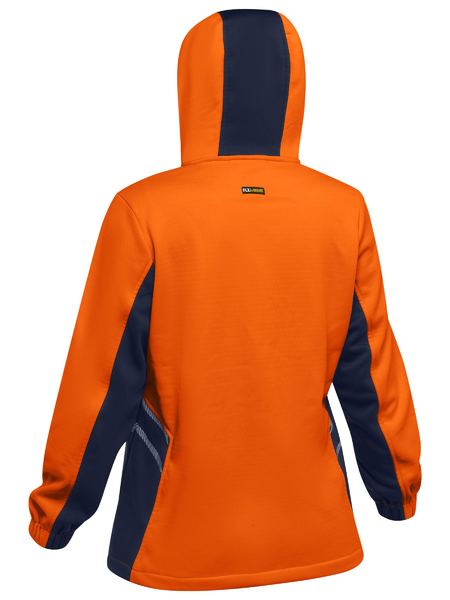 Bisley BKL6571 Women’s Hi Vis Liquid Repellent Fleece Hoodie