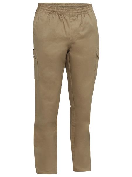 Bisley BPC6029 Stretch Cotton Drill Elastic Waist Cargo Work Pant