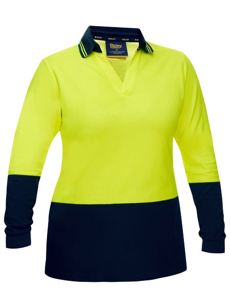 Bisley BKL6234 Women's Hi Vis V-neck Polo