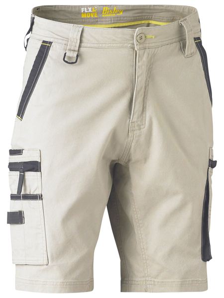 Bisley BSHC1330 Flex & Move™ Stretch Utility Zip Cargo Short