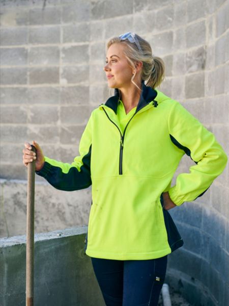 Bisley BKL6571 Women’s Hi Vis Liquid Repellent Fleece Hoodie