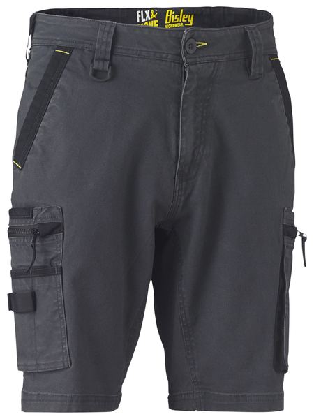 Bisley BSHC1330 Flex & Move™ Stretch Utility Zip Cargo Short