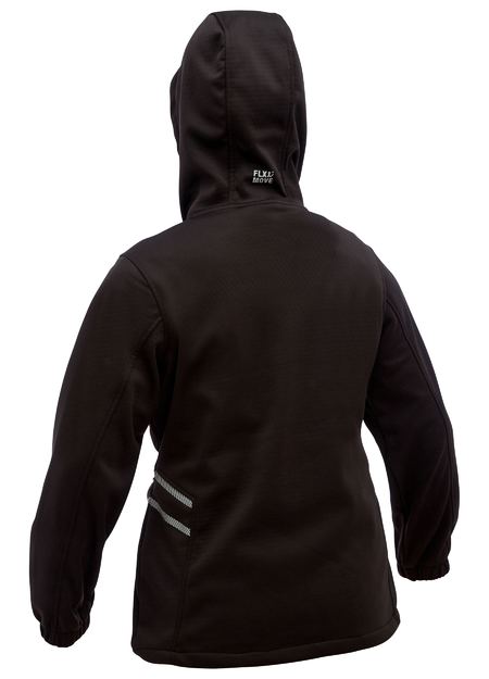 Bisley BKL6574 Women's Flx & Move™ Liquid Repellent Fleece Hoodie-Black