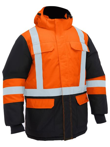 Bisley BJ6454HT H Taped Hi Vis Freezer Hooded Jacket