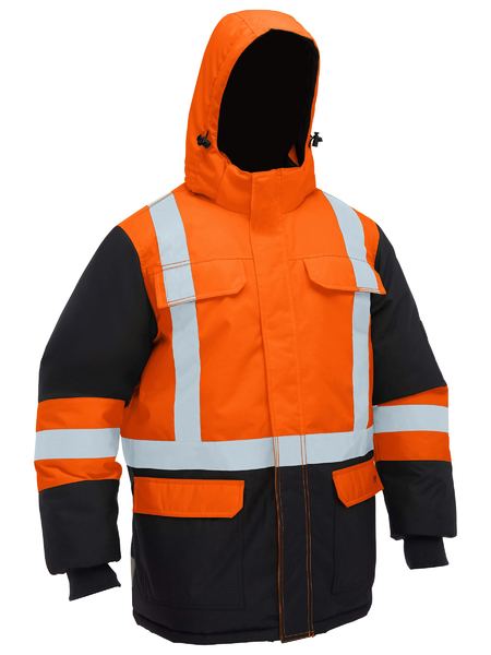 Bisley BJ6454HT H Taped Hi Vis Freezer Hooded Jacket