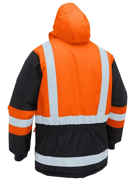 Bisley BJ6454HT H Taped Hi Vis Freezer Hooded Jacket