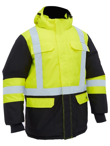 Bisley BJ6454HT H Taped Hi Vis Freezer Hooded Jacket