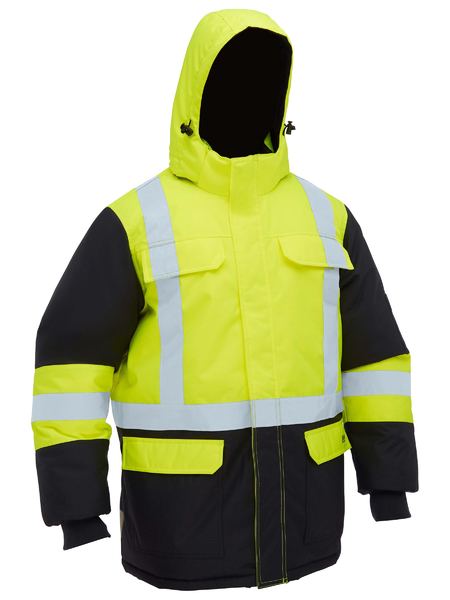 Bisley BJ6454HT H Taped Hi Vis Freezer Hooded Jacket