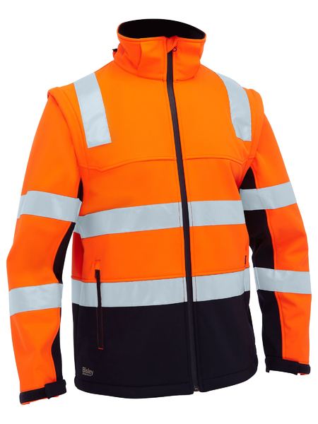 Bisley BJ6078T Taped Two Tone Hi Vis 3 In 1 Soft Shell Jacket