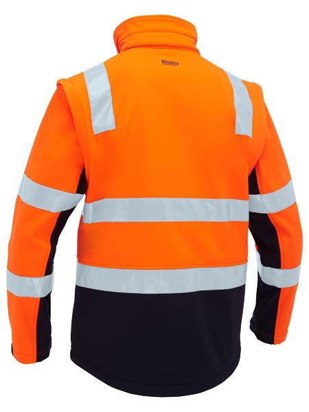 Bisley BJ6078T Taped Two Tone Hi Vis 3 In 1 Soft Shell Jacket