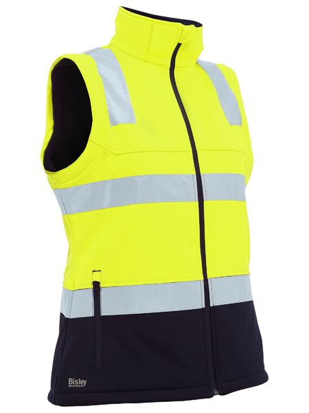 Bisley BJL6078T Women's Taped Two Tone Hi Vis 3-in-1 Soft Shell Jacket