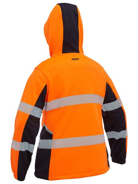 Bisley BKL6571T Women's Flx & Move™ Hi Vis Taped Liquid Repellent Fleece Hoodie