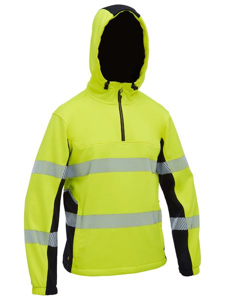 Bisley BK6571T Flx & Move™ Hi Vis Taped Liquid Repellent Fleece Hoodie