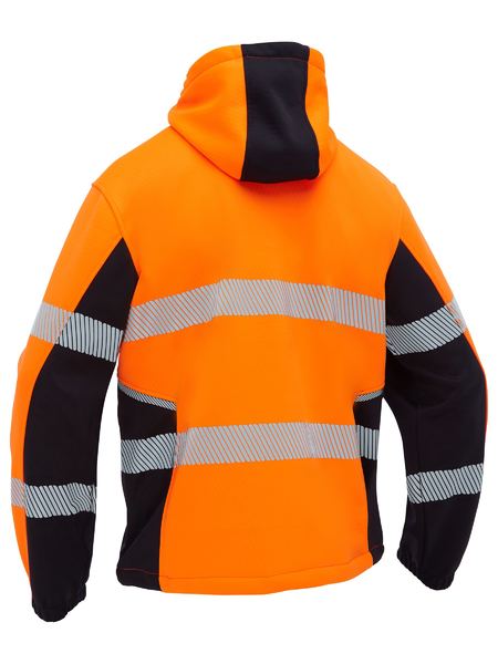 Bisley BK6571T Flx & Move™ Hi Vis Taped Liquid Repellent Fleece Hoodie