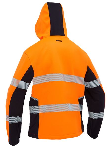 Bisley BK6571T Flx & Move™ Hi Vis Taped Liquid Repellent Fleece Hoodie