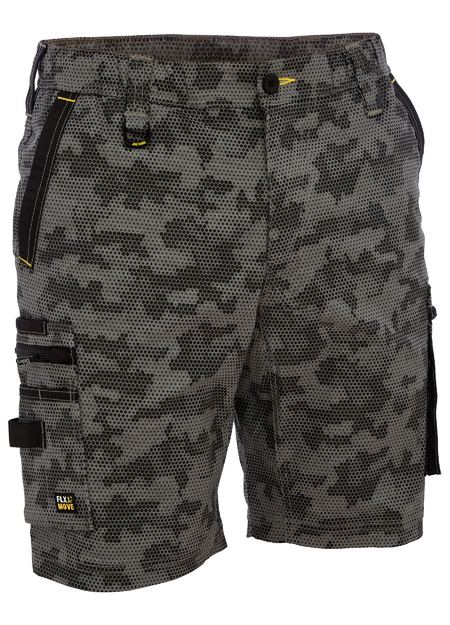 Bisley BSHC1337 Flex & move™ Stretch Canvas Camo Cargo Short – Limited Edition