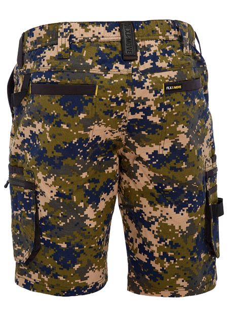 Bisley BSHC1337 Flex & move™ Stretch Canvas Camo Cargo Short – Limited Edition