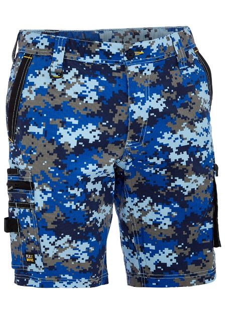 Bisley BSHC1337 Flex & move™ Stretch Canvas Camo Cargo Short – Limited Edition