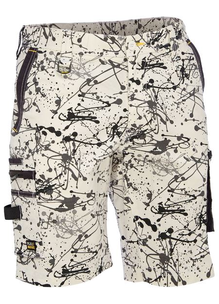 Bisley BSHC1337 Flex & move™ Stretch Canvas Camo Cargo Short – Limited Edition