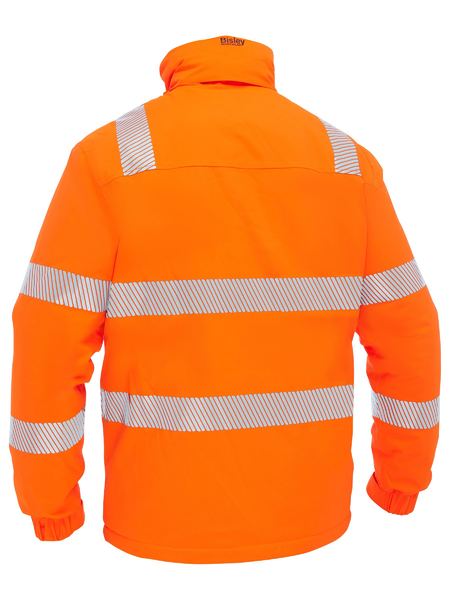 Bisley BJ6842T Taped Hi Vis Heated Jacket With Hood