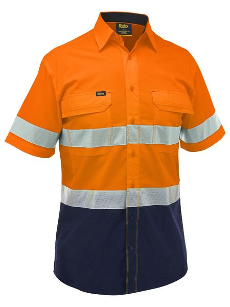 Bisley BS1491T X Airflow™ Hi Vis Taped Stretch Ripstop Shirt