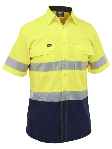 Bisley BS1491T X Airflow™ Hi Vis Taped Stretch Ripstop Shirt