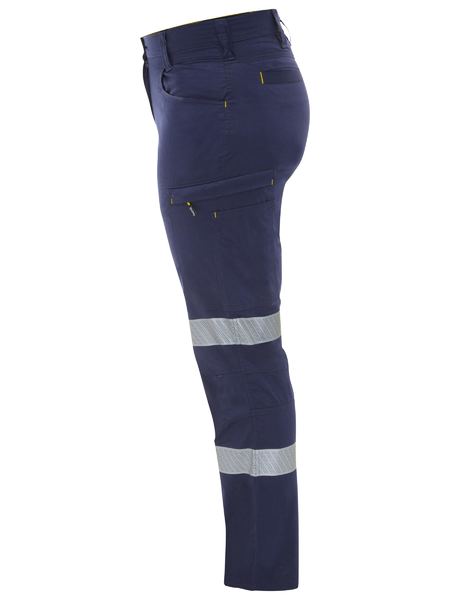 Bisley BPCL6152T Women's X Aiflow™ Taped Stretch Ripstop Lightweight Cargo Pant-Navy