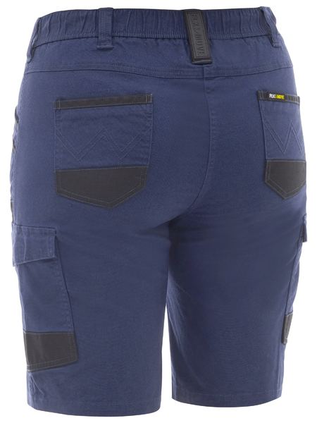 Bisley BSHL1338 Women's Flx & Move™ Elastic Waist Cargo Short