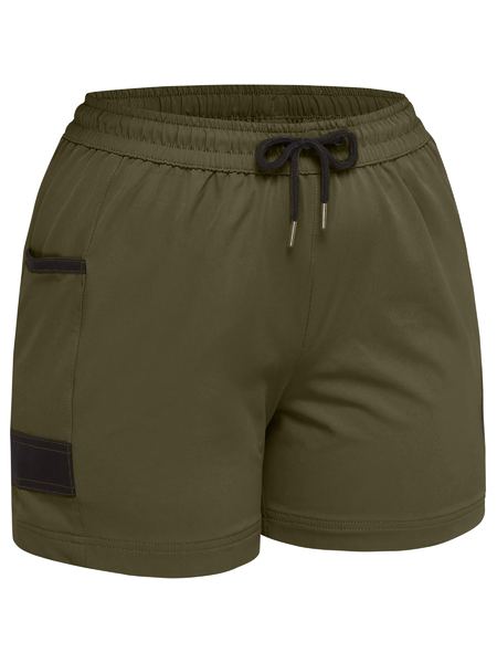 Bisley BSHL1331 Women's Flex And Move 4-way Stretch Elastic Waist Short