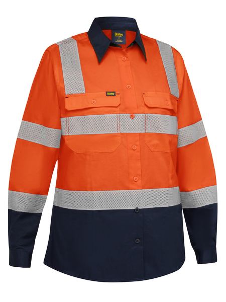 Bisley BL6396T Women's Taped Biomotion Hi Vis Cool Lightweight Vented Shirt