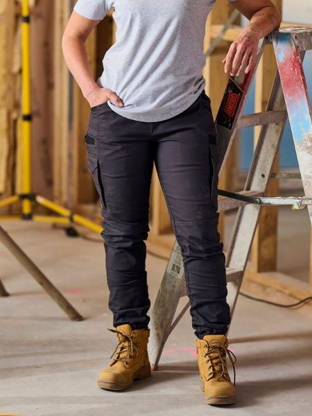 Bisley BPCL6237 Women's Flx & Move™ Elastic Waist Cargo Cuffed Pants