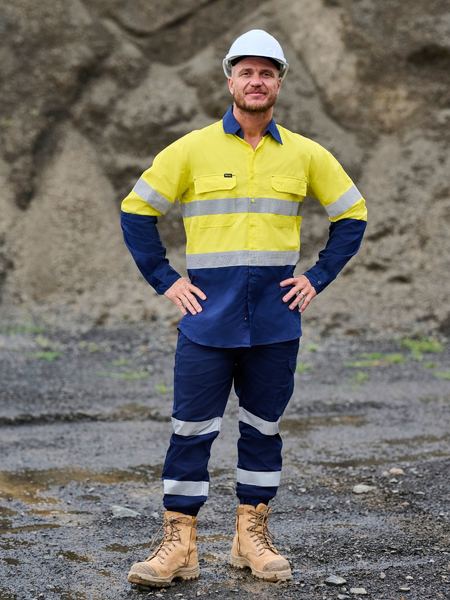 Bisley BS6495T Taped Hi Vis Ripstop Vented Shirt