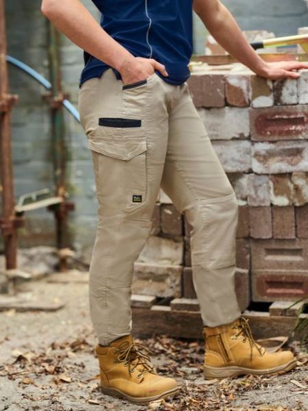 Bisley BPCL6237 Women's Flx & Move™ Elastic Waist Cargo Cuffed Pants