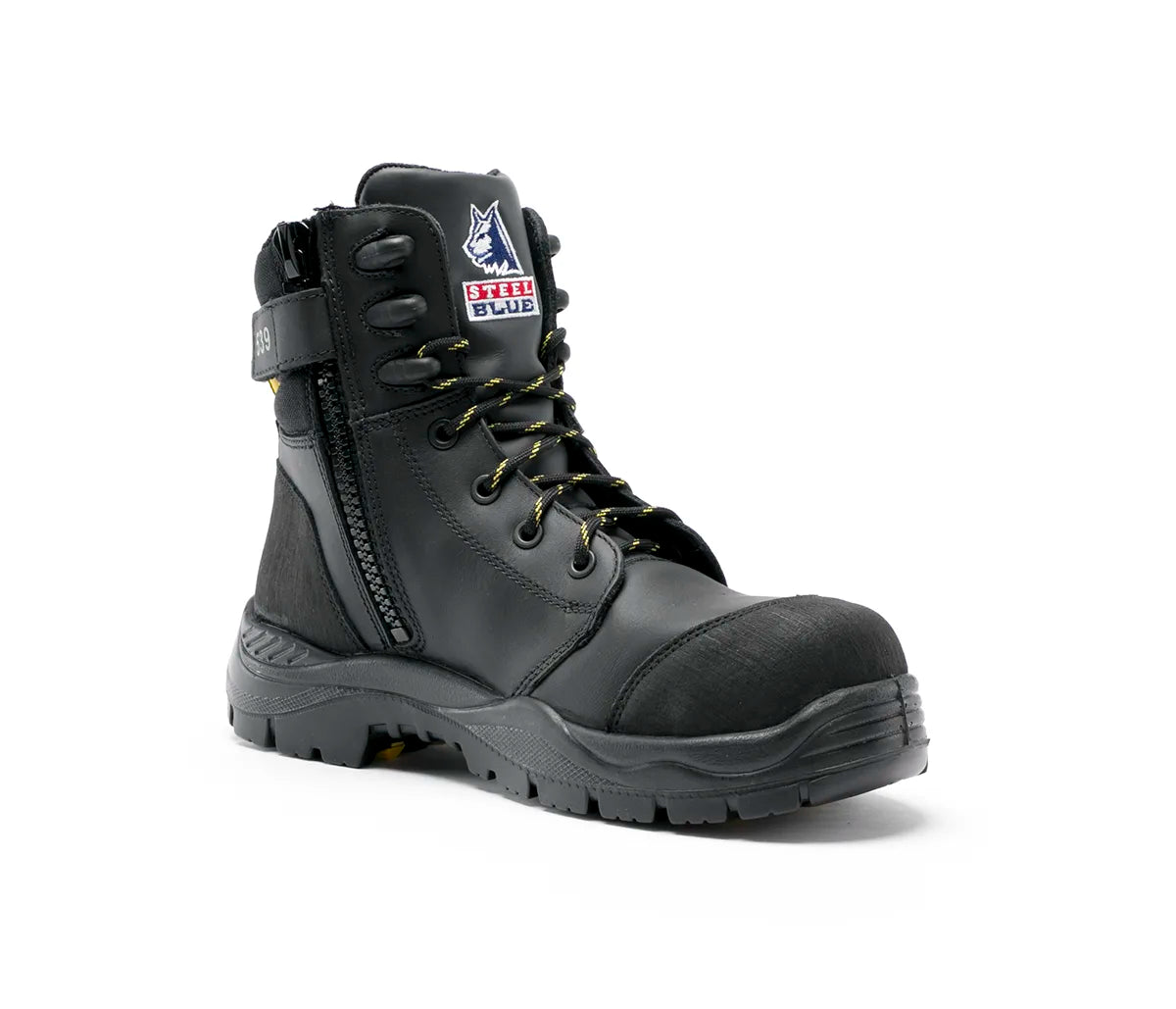 Steel Blue 827539 Torquay EH Nitrile Composite Zip Side Safety Boot-Black