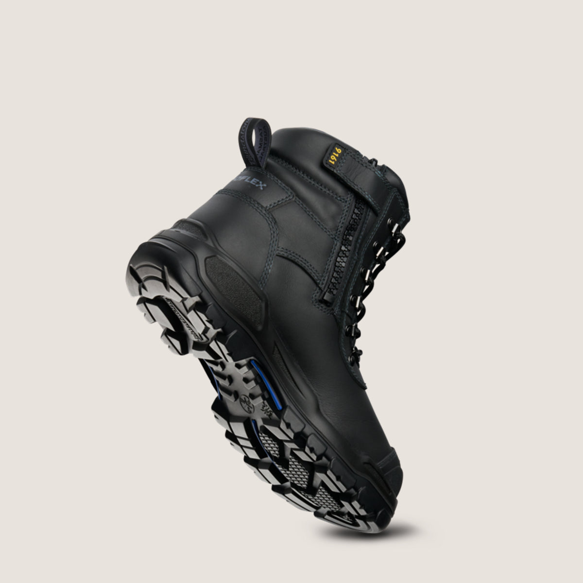 Blundstone 9161 Unisex Rotoflex Zip Side Safety Boot-Black