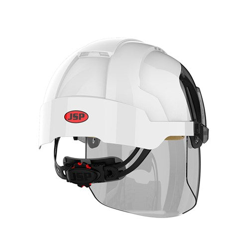 JSP AMC170-005-FAN EVO Vista Shield Non Vented White/Smoke Helmet Wheel Ratchet Clear Visor