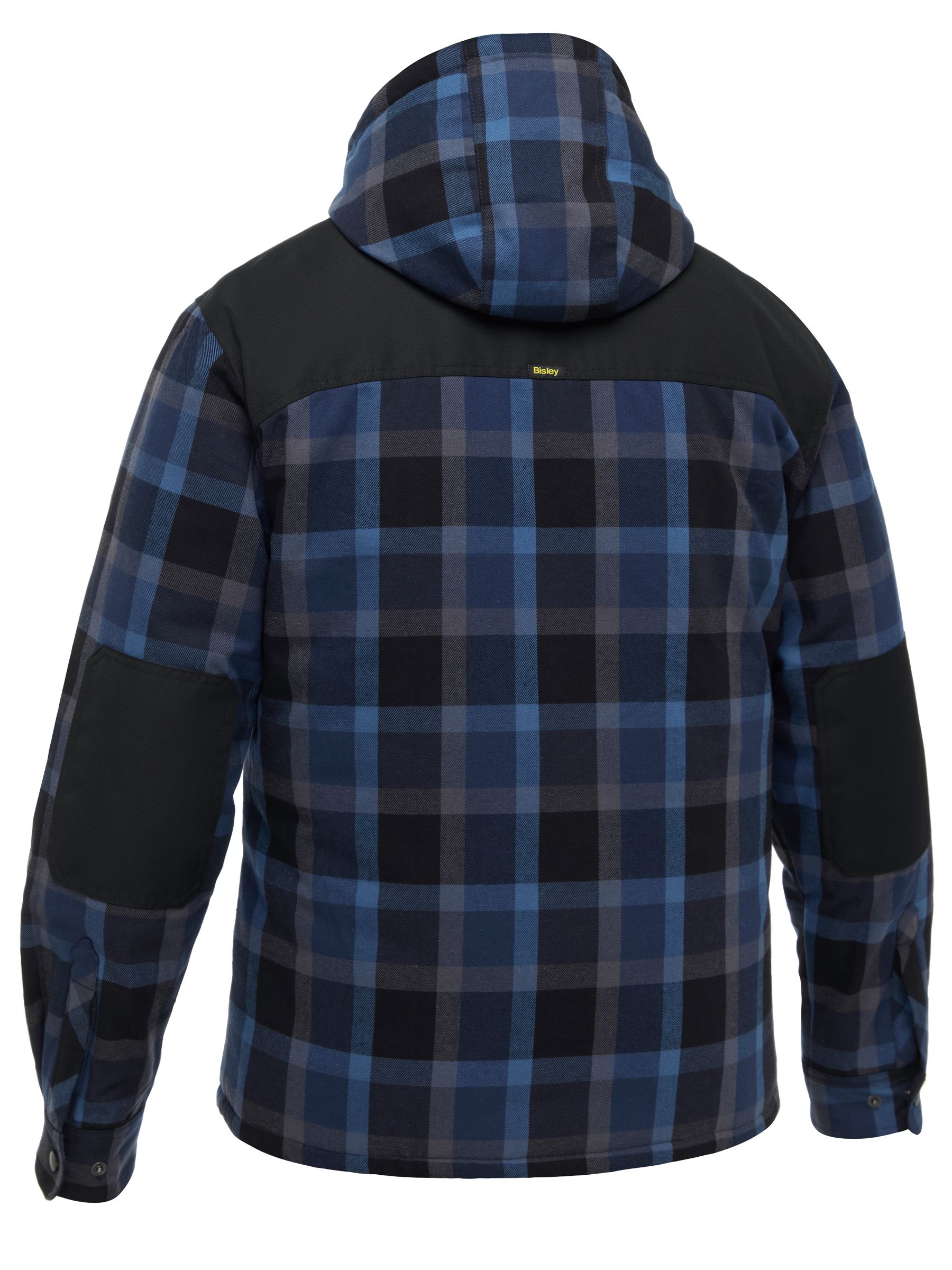 Bisley BJ6703 Contrast Check Zip Front Hoodie