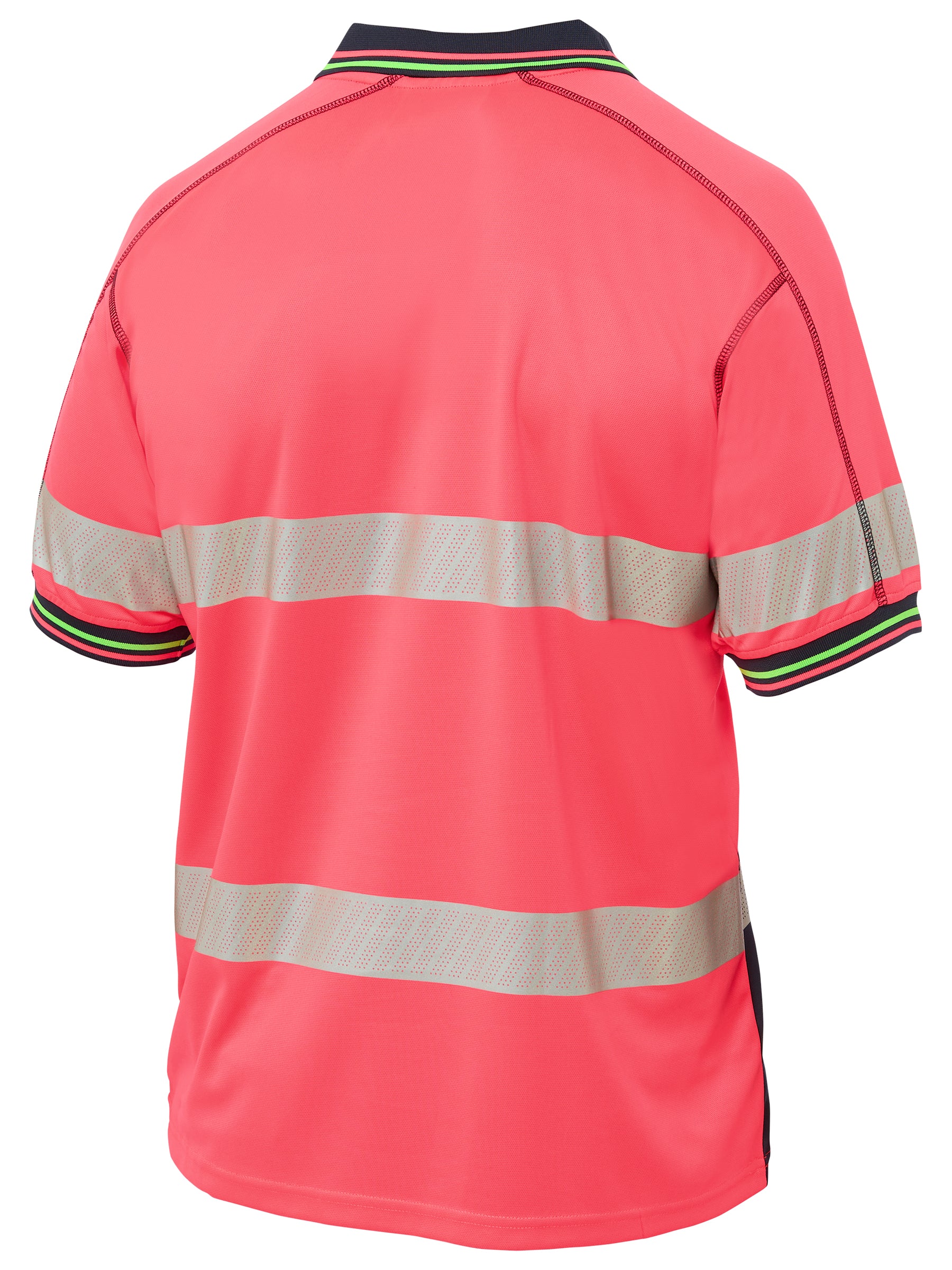 Bisley BK1219T Taped Two Tone Hi-vis Polyester Mesh S/s Polo Shirt