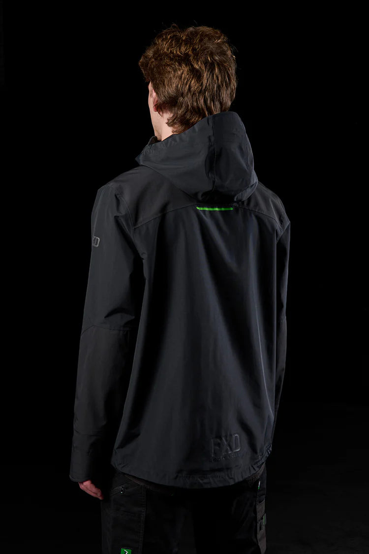 FXD WO-2 Three-layer Bonded Rain Jacket - Black