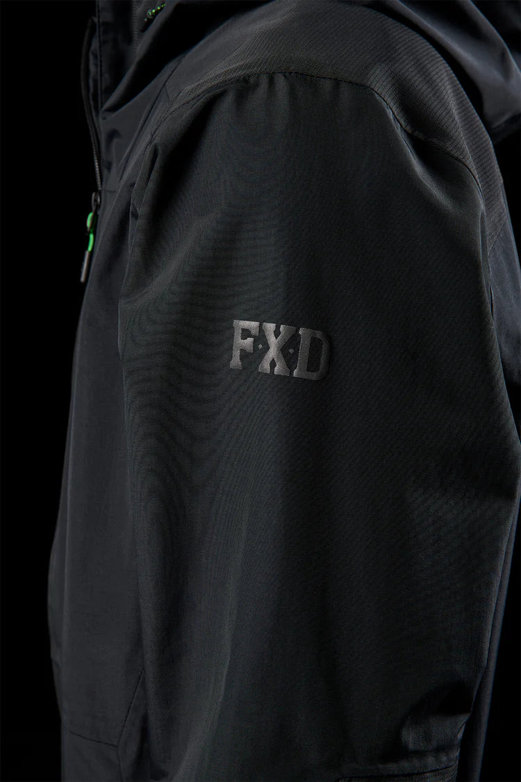 FXD WO-2 Three-layer Bonded Rain Jacket - Black