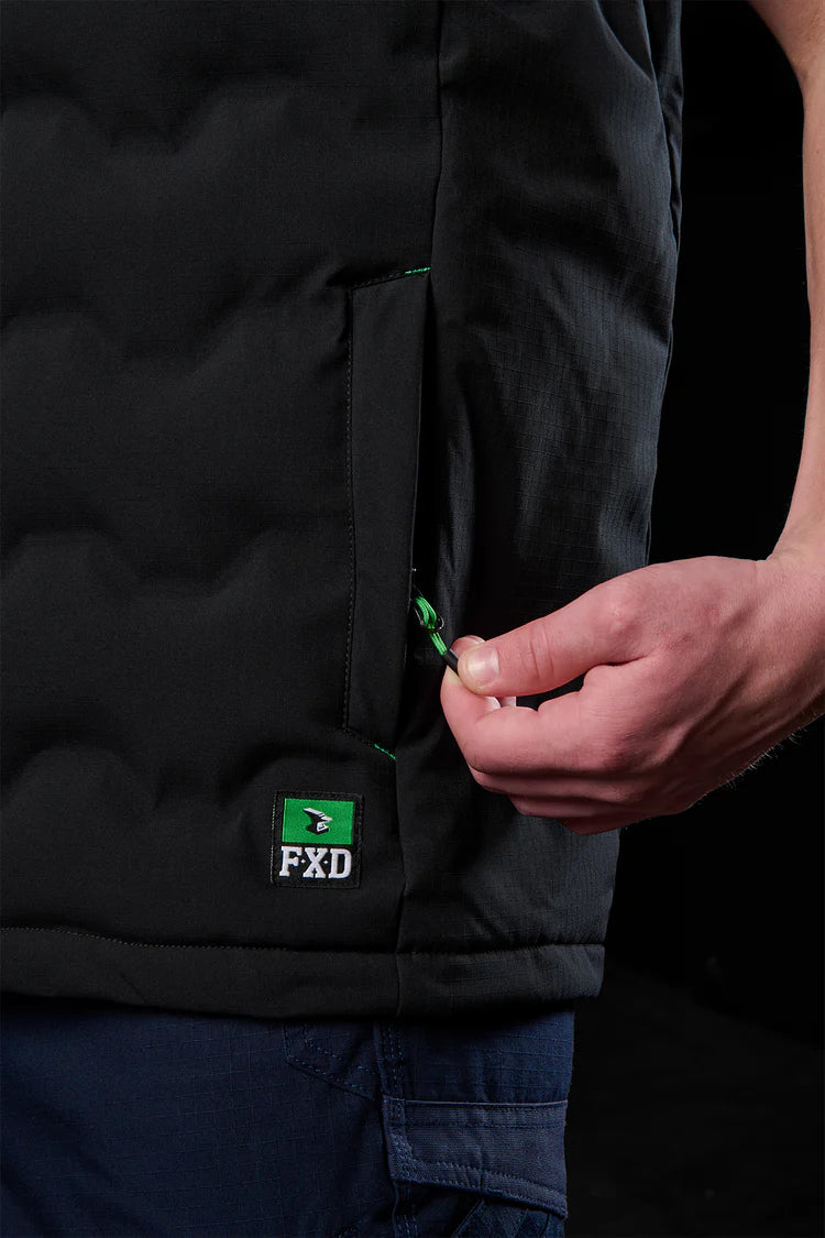 FXD WO-6 Insulated Puffer Vest- Black