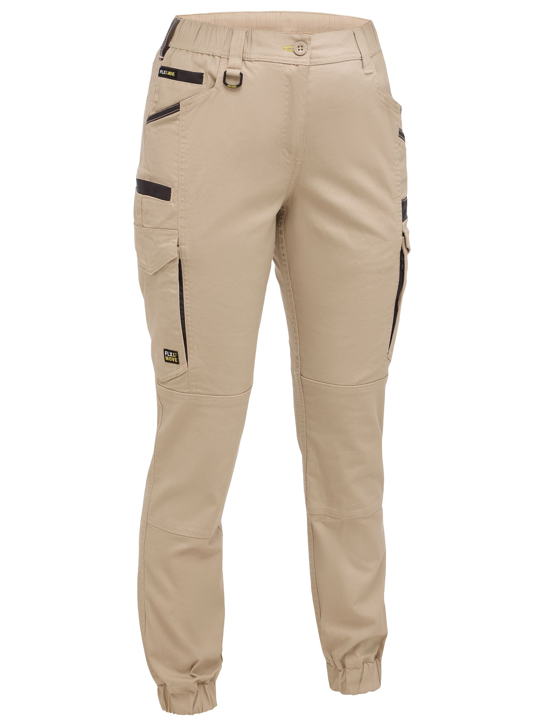 Bisley BPCL6237 Women's Flx & Move™ Elastic Waist Cargo Cuffed Pants