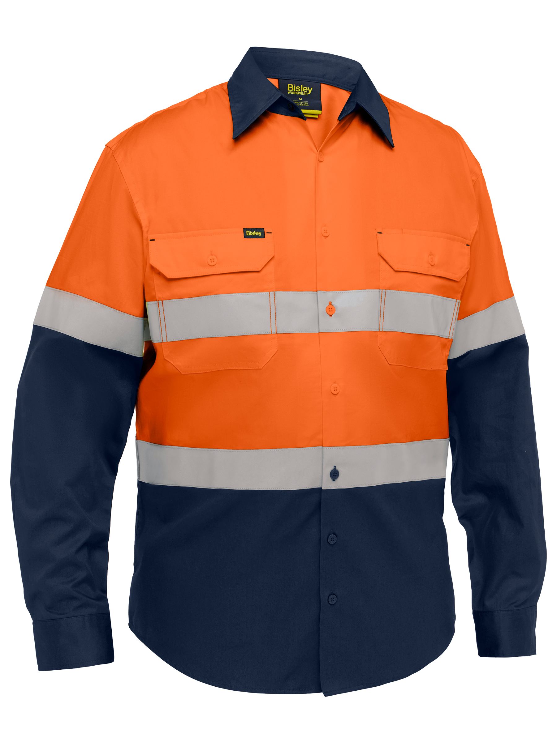 Bisley BS6390T Industrial Taped Hi Vis Cool Lightweight Vented Shirt