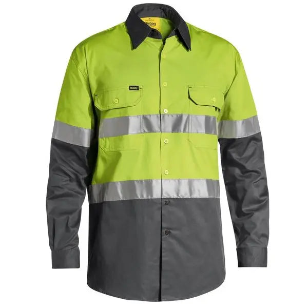 Bisley BS6696T Taped Hi Vis Cool Lightweight L/S Shirt