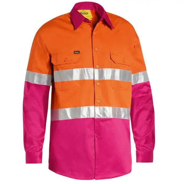 Bisley BS6696T Taped Hi Vis Cool Lightweight L/S Shirt