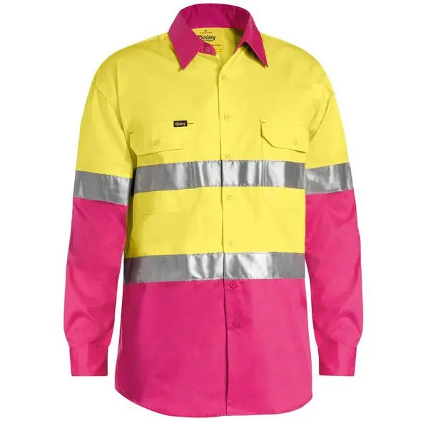 Bisley BS6696T Taped Hi Vis Cool Lightweight L/S Shirt