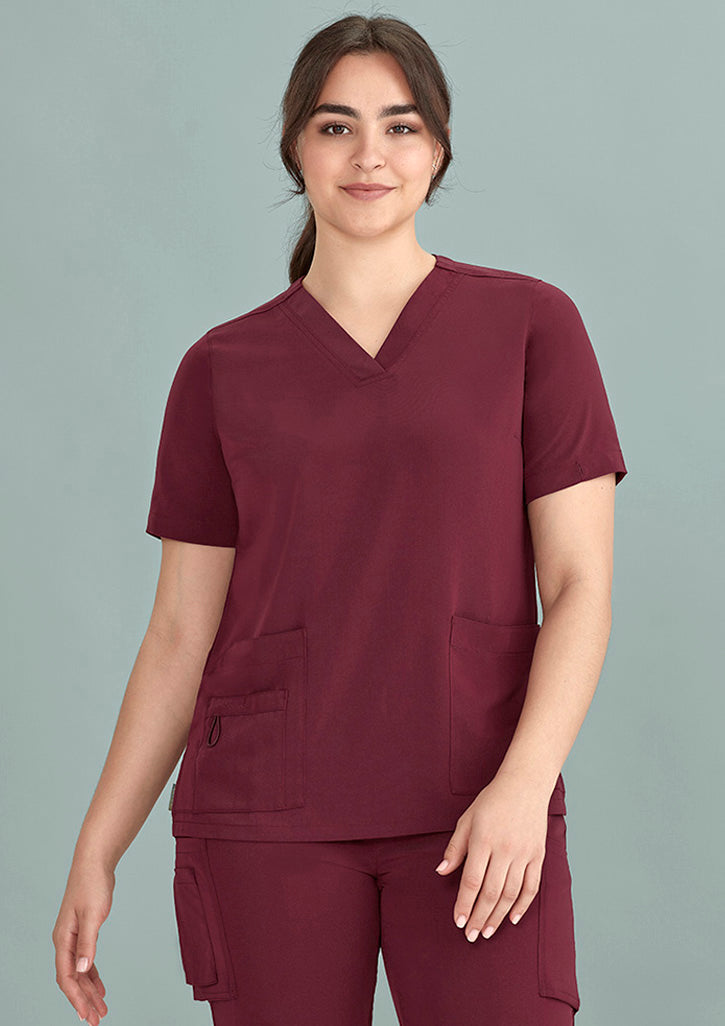 Biz care CST941LS Avery Women's Easy Fit V-Neck Scrub Top