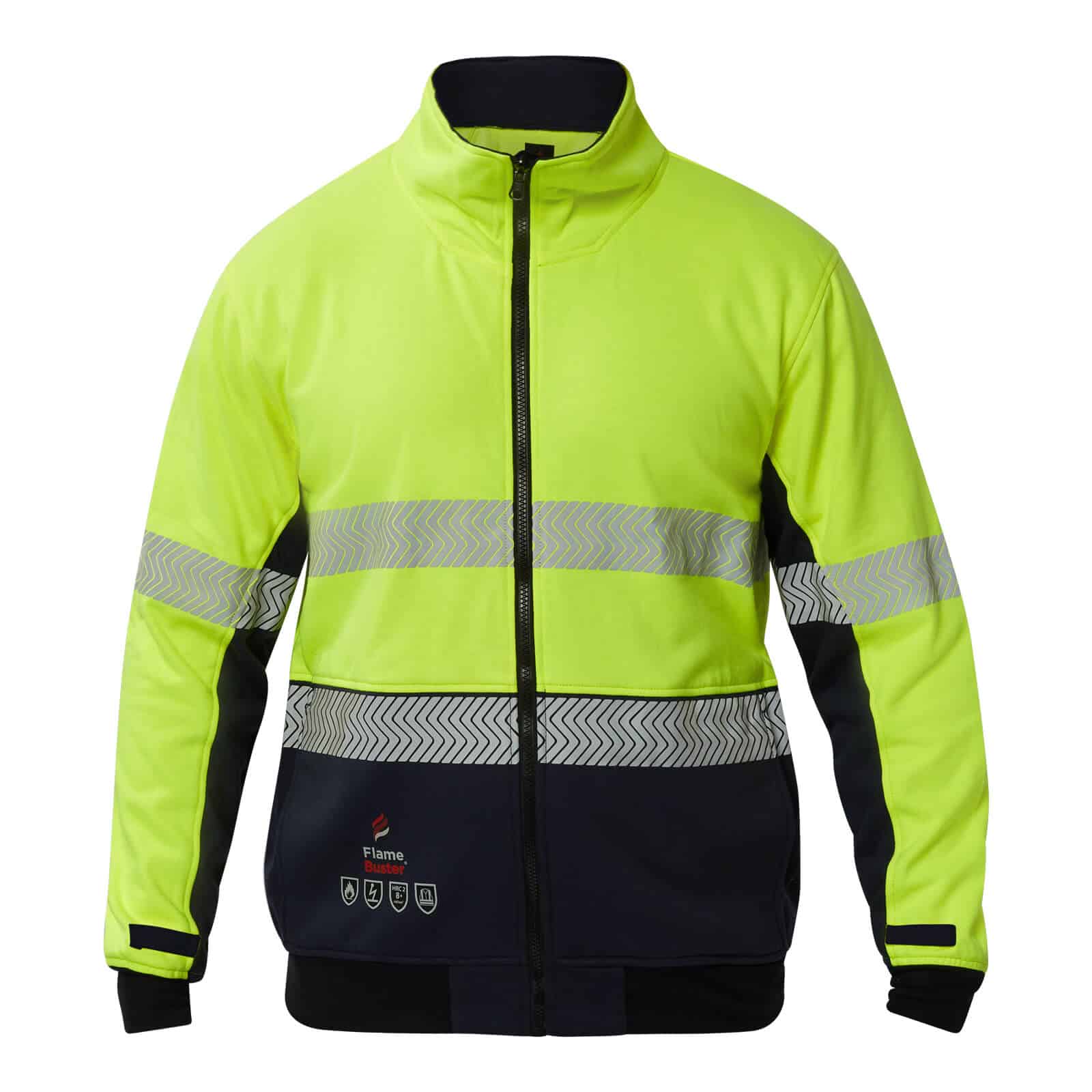 Flame Buster FJV034 FR Hi Vis Segmented Reflective Fleece