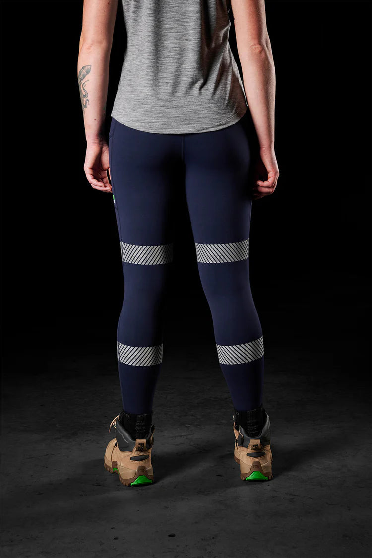 FXD WP-9WT Women's Reflective Stretch Leggings - Navy