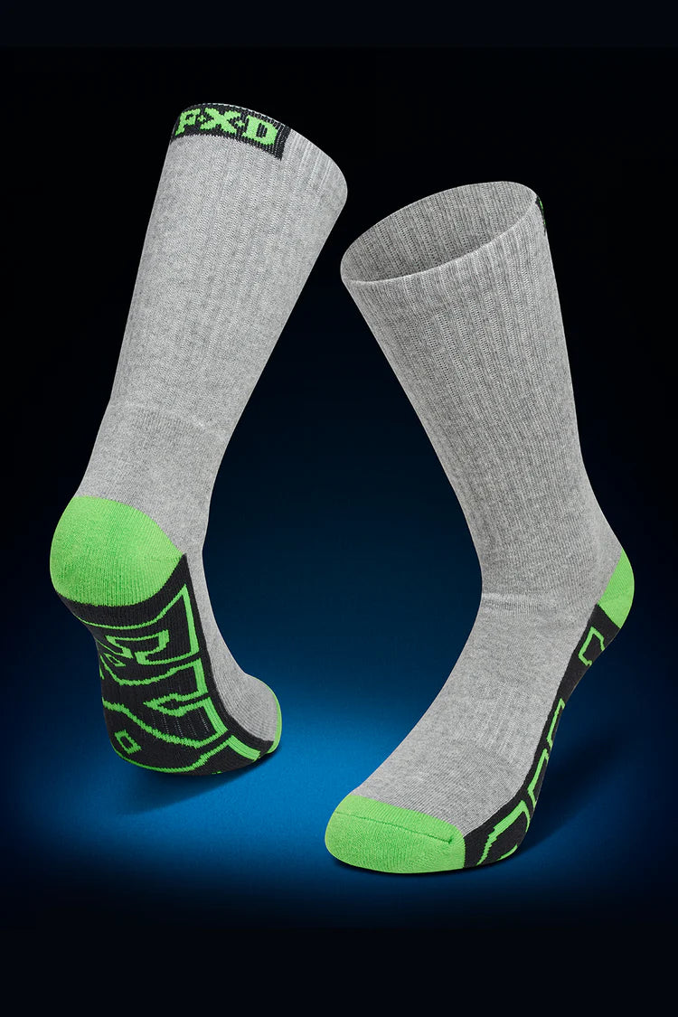 FXD SK-1  5 Pack - Jersey Knit Work Socks - Multi Colored